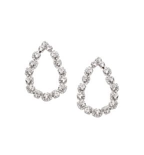 SOHI Women Silver Coloured Drop Earrings