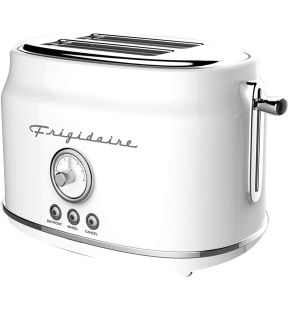 Frigidaire ETO102 - 2 Slice Toaster, Retro Style, White