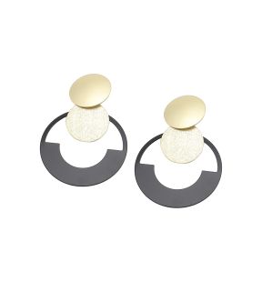 SOHI Women's Circular Drop Earrings