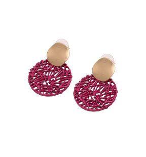 SOHI Women's Strokes Drop Earrings