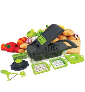 JS Gourmet - 16 in 1 Multifunction Manual Chopper, Green