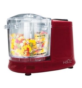 Hauz One Touch Electric Chopper 1.5 Cups 100W Red