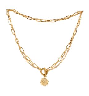 SOHI Women's Coin Chain Necklace