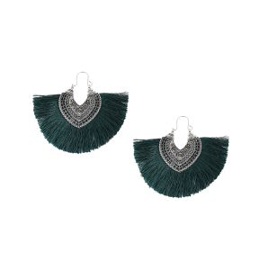 SOHI Women's Tassel Hoop Earrings