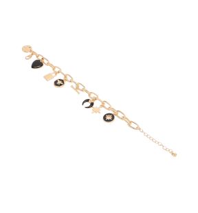 SOHI Women's Gold Celestrial Charm Bracelet