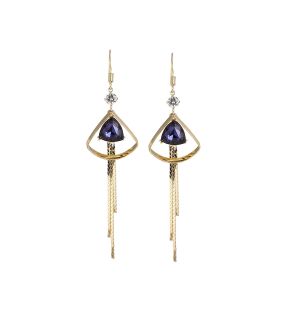 SOHI Women's Sleek Drop Earrings