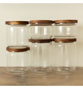 Glass Canister Jumbo Six Set