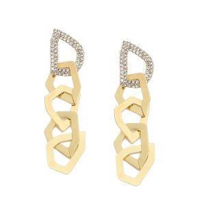 SOHI Women's Link Drop Earrings