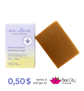 Handmade lavender-honey body soap